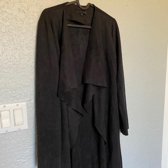 Black Suede Coat from Italy - Picture 1 of 3